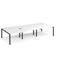 Adapt Triple Back to Back Desks 800mm Deep - White - NWOF