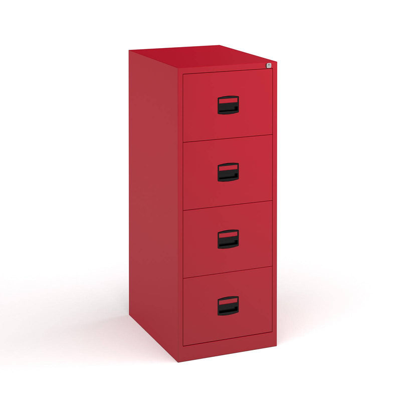 Steel Contract Filing Cabinet - Red - NWOF