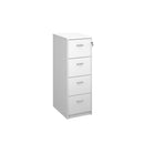 Universal Wooden Filing Cabinet With Silver Handles - White - NWOF