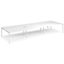 Adapt Triple Back to Back Desks 800mm Deep - White - NWOF