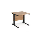 Maestro 25 800mm Deep Straight Desk With Cantilever Leg - Beech - NWOF