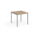 Flexi 25 Rectangular Table With Silver Frame - Beech - NWOF