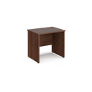 Maestro 25 600mm Deep Straight Desk With Panel End Leg - Walnut - NWOF