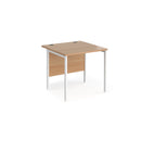 Maestro 25 800mm Deep Straight Desk With H-Frame Leg - Beech - NWOF