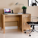 Amazon Home Office Workstation With Integrated Drawer And Cupboard Unit - Oak Effect - NWOF