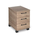 Anson Executive 3 Drawer Mobile Pedestal - Barcelona Walnut - NWOF