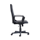 Ascona High Back Managers Chair - Black Faux Leather - NWOF