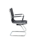Bari Executive Visitors Chair - Black Faux Leather - NWOF