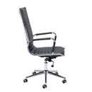 Bari High Back Executive Chair - Black Faux Leather - NWOF