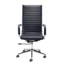 Bari High Back Executive Chair - Black Faux Leather - NWOF