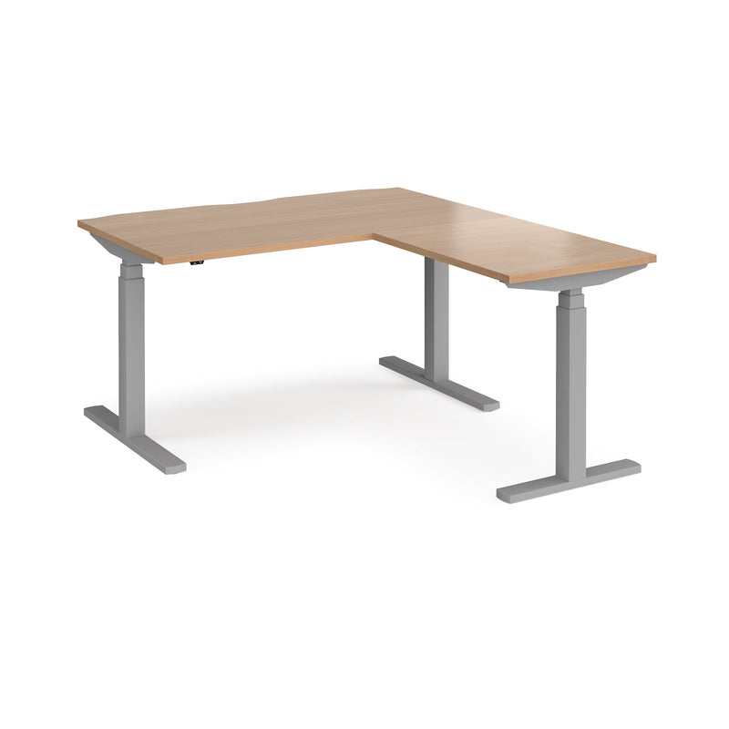 Elev8 Touch Sit-Stand Desk With 800mm Return - 1400mm - NWOF