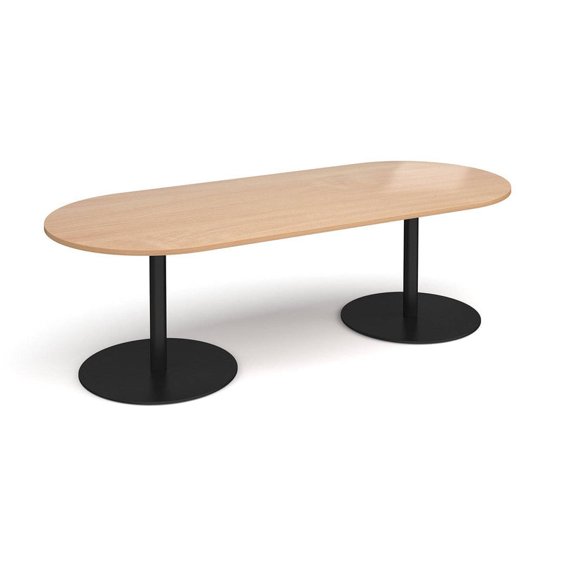 Eternal Radial End Boardroom Table 2400mm x 1000mm - Beech - NWOF