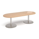 Eternal Radial End Boardroom Table 2400mm x 1000mm - Beech - NWOF
