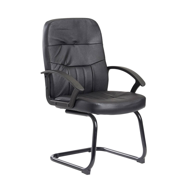 Cavalier Executive Visitors Chair - Black Leather Faced - NWOF