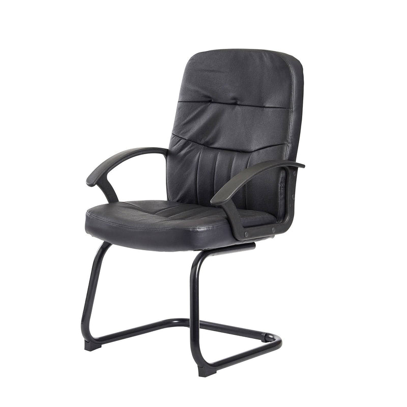 Cavalier Executive Visitors Chair - Black Leather Faced - NWOF