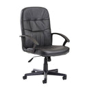 Cavalier High Back Managers Chair - Black Leather Faced - NWOF