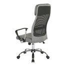 Chord High Back Operators Chair With Mesh Back And Headrest - Grey - NWOF