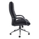 Derby High Back Executive Chair - Black Faux Leather - NWOF