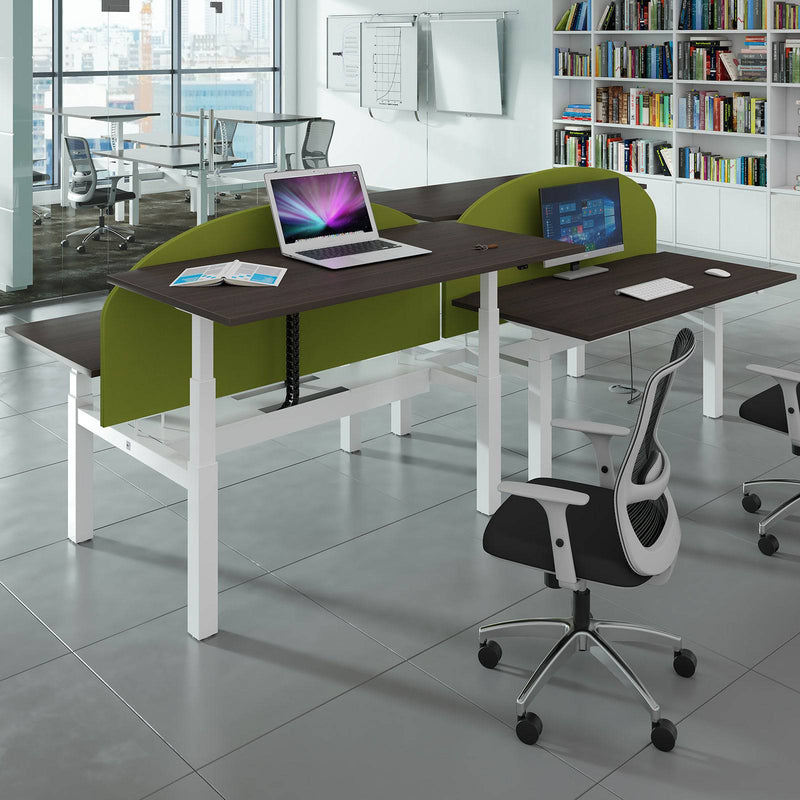 Elev8 Touch Sit-Stand Back-To-Back Desks - 1200mm - NWOF