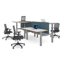 Elev8 Touch Sit-Stand Back-To-Back Desks - 1600mm - NWOF