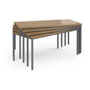 Flexi 25 Rectangular Table With Graphite Frame - Oak - NWOF
