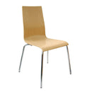Fundamental Dining Chair in Beech With Chrome Frame - NWOF
