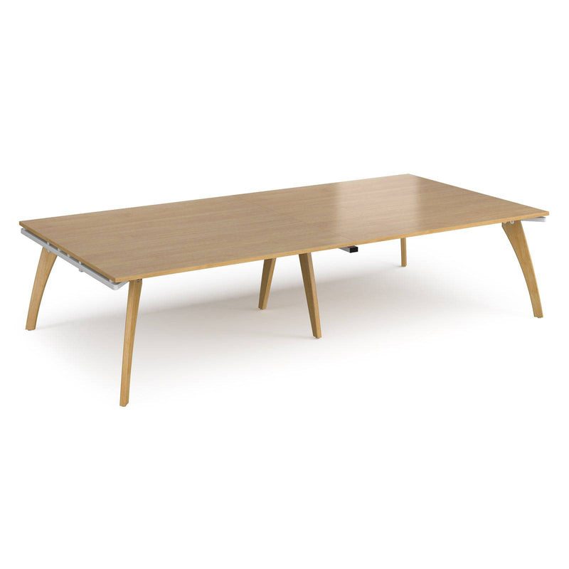 Fuze Rectangular Boardroom Table 3200mm - Oak - NWOF
