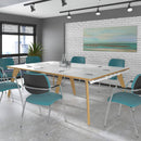 Fuze Rectangular Boardroom Table 3200mm - Oak - NWOF