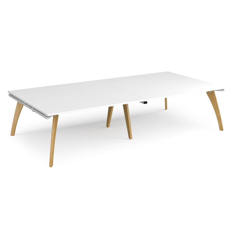 Fuze Rectangular Boardroom Table 3200mm - White - NWOF