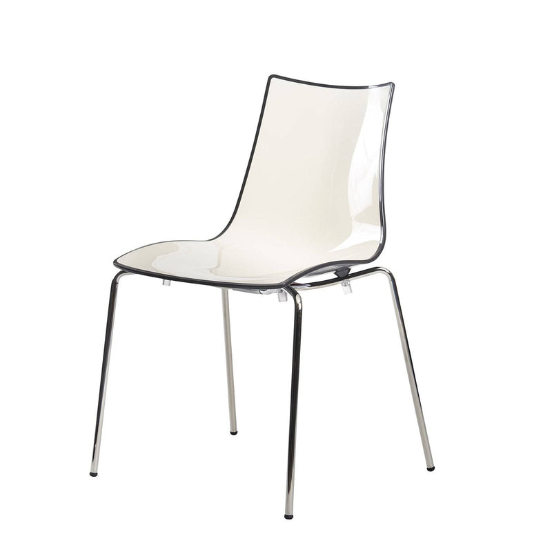 Gecko Shell Dining Stacking Chair - Anthracite - NWOF
