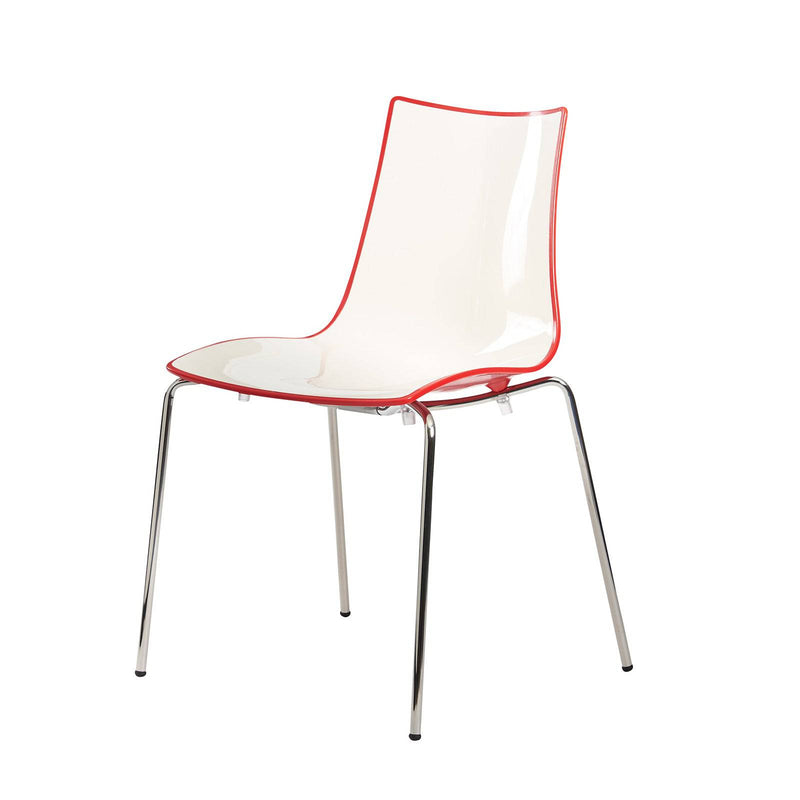 Gecko Shell Dining Stacking Chair - Red - NWOF