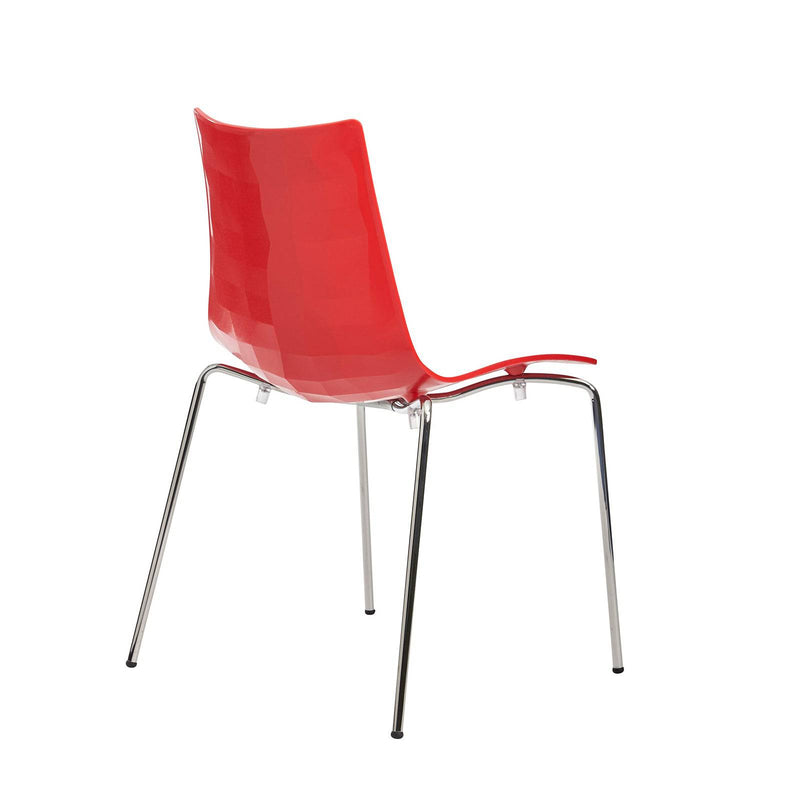Gecko Shell Dining Stacking Chair - Red - NWOF