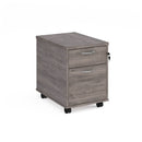 Universal Mobile 2 Drawer Pedestal With Silver Handles - NWOF