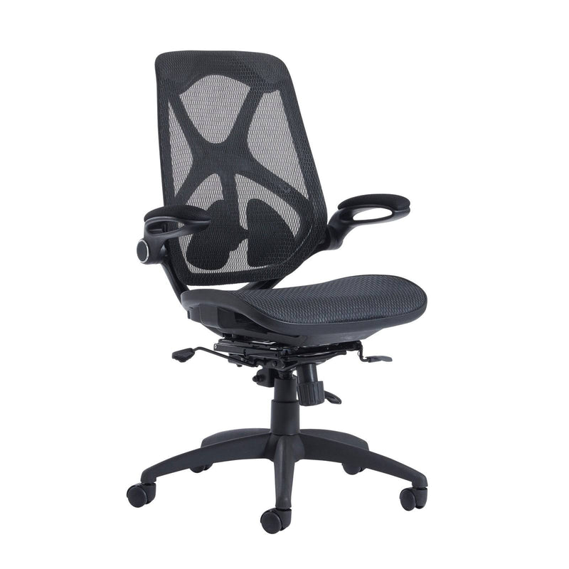 Napier High Mesh Back Operator Chair With Mesh Seat - Black - NWOF