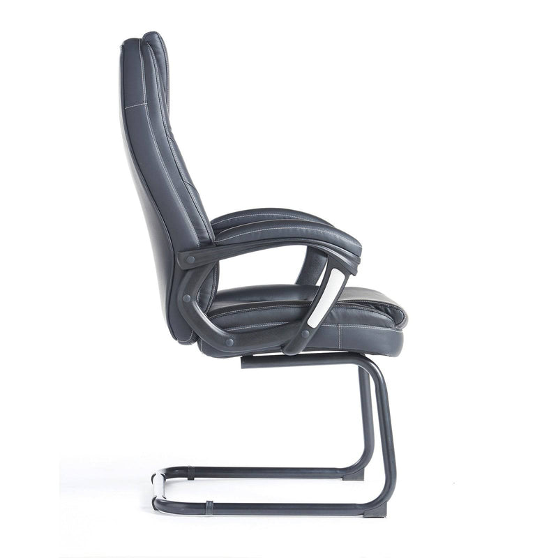 Noble Executive Visitors Chair - Black Faux Leather - NWOF