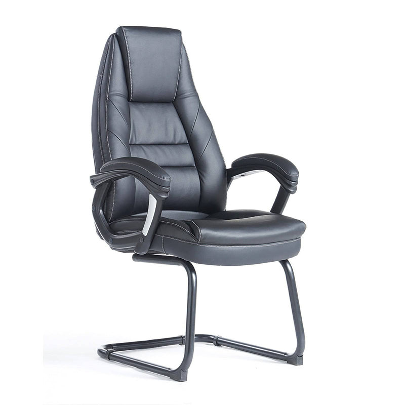 Noble Executive Visitors Chair - Black Faux Leather - NWOF