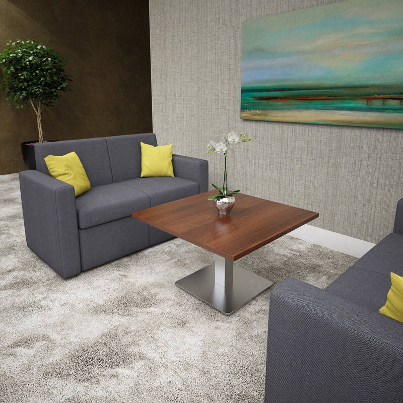 Oslo Square Back Reception 1 Seater Sofa - Present Grey - NWOF