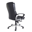 Palermo High Back Executive Chair - Black/Grey Faux Leather - NWOF