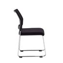 Quavo Black Mesh Back Multi-Purpose Chair With Chrome Wire Frame (Pack of 4) - NWOF
