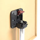 Semi Circular Fliptop Meeting Table With Silver Frame - White - NWOF