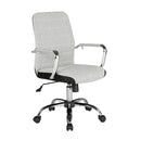 Tempo High Back Fabric Operators Chair With Mesh Trim - Grey - NWOF