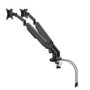 Triton Gas Lift Space-Saving Double Monitor Arm - Black - NWOF