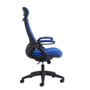Tuscan High Back Fabric Managers Chair With Head Support - NWOF