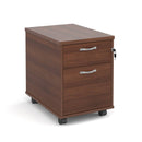 Universal Mobile 2 Drawer Pedestal With Silver Handles - NWOF