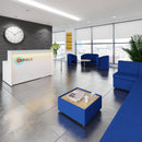 Welcome Reception Desk - White/Walnut - NWOF