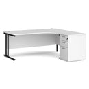 Maestro 25 Ergonomic Desk & Desk High Pedestal Bundle - 1800mm - NWOF
