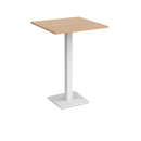 Brescia Square Poseur Table With Flat Square Base 800mm - Beech - NWOF