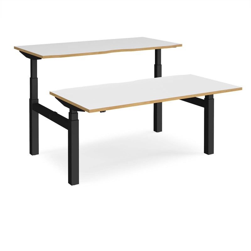Elev8 Touch Sit-Stand Back-To-Back Desks - 1600mm - NWOF