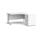 Maestro 25 Ergonomic Desk & Desk High Pedestal Bundle - 1400mm - NWOF