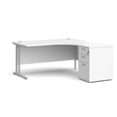 Maestro 25 Ergonomic Desk & Desk High Pedestal Bundle - 1600mm - NWOF